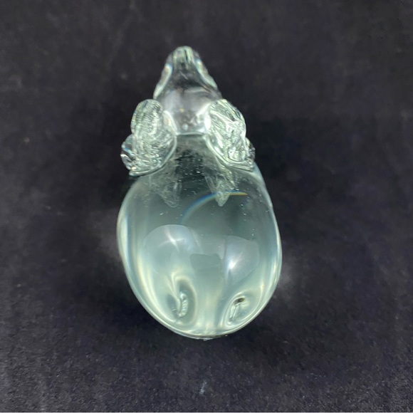 Vintage Clear Glass Bunny Rabbit Figurine Paperweight - Picture 7 of 7